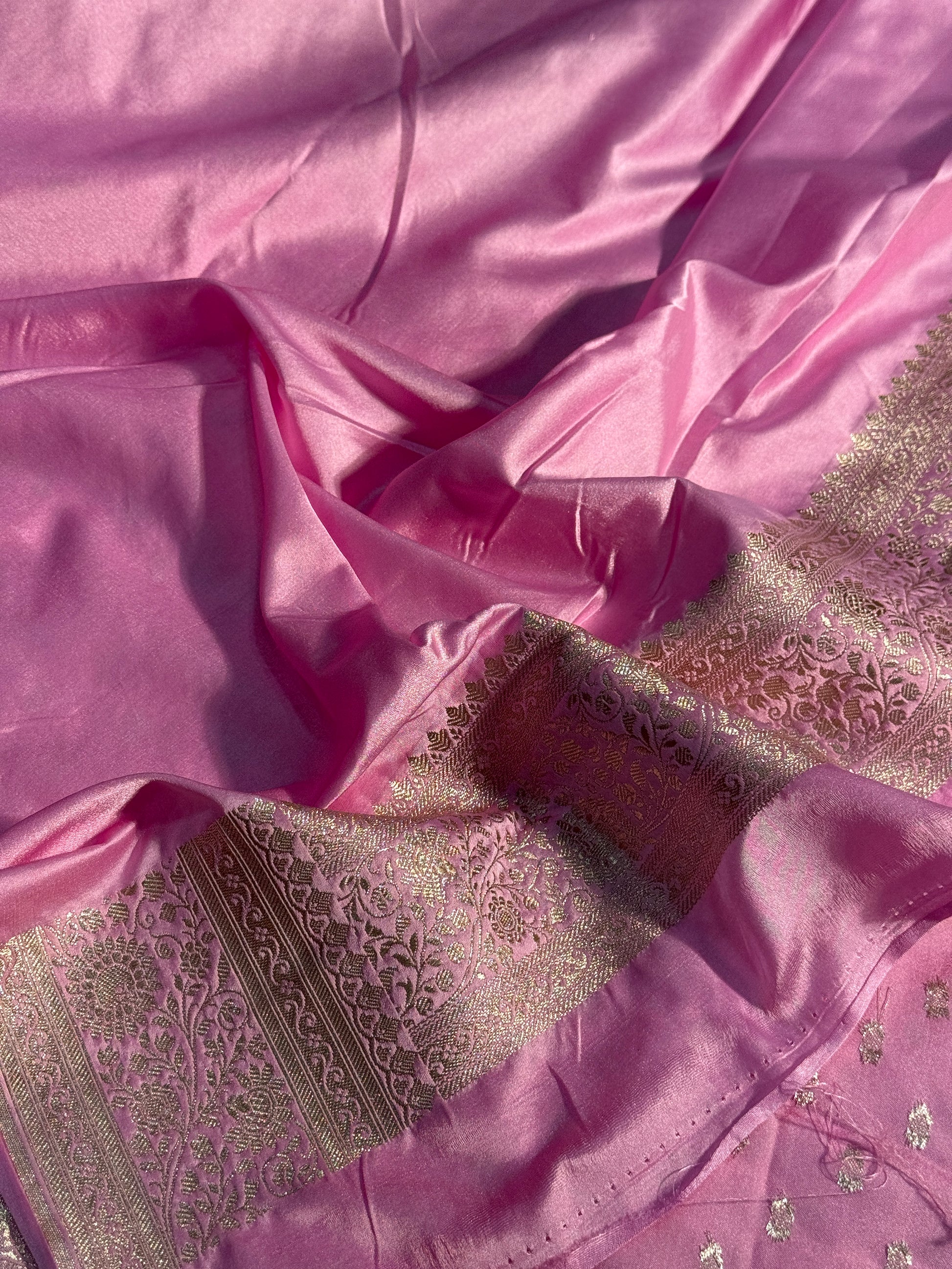 Chunri Mashru Kataan Silk Saree Ms20