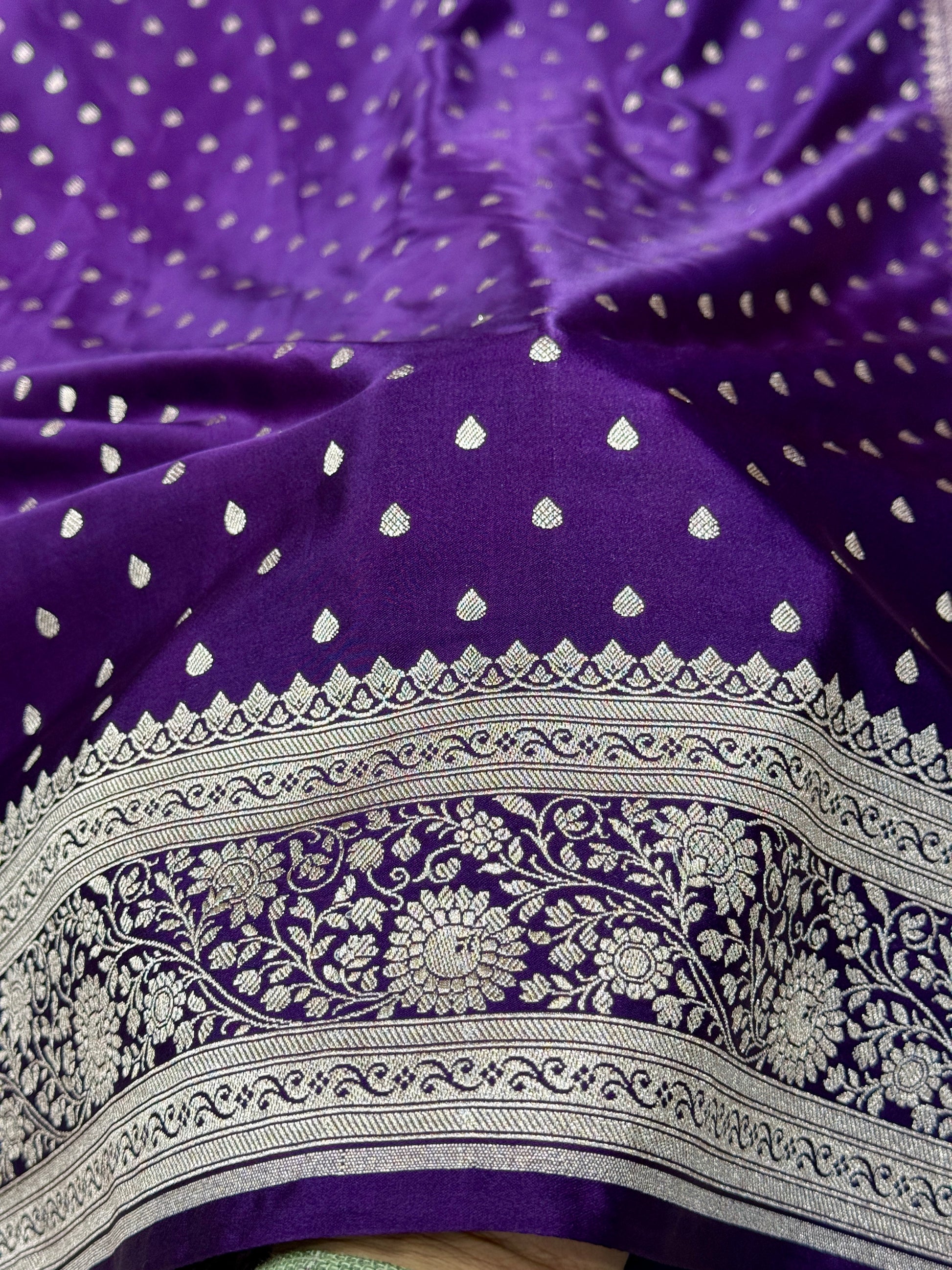 Chunri Mashru Kataan Silk Saree Ms20
