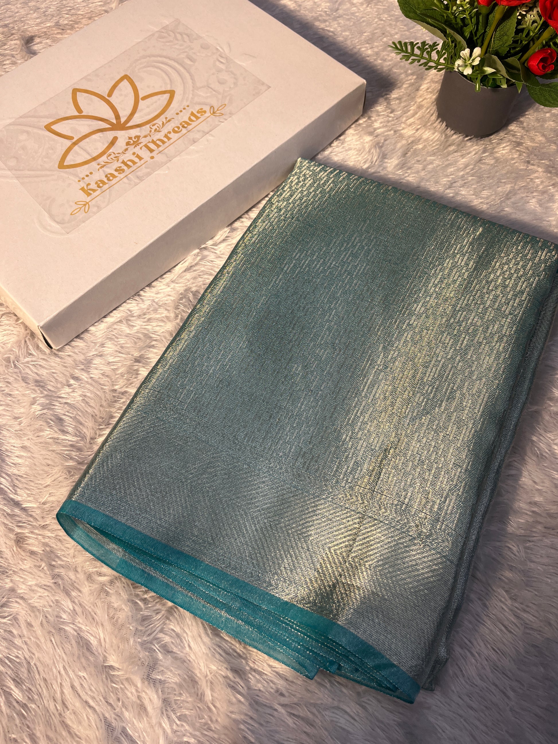Light Green Tissue Silk Saree Ts33