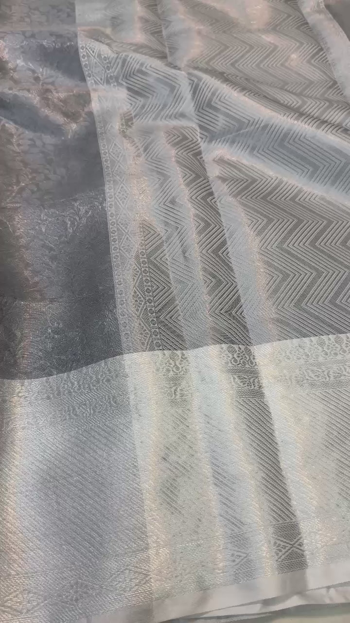 Contrast kanchi Silk Tissue Saree TS123