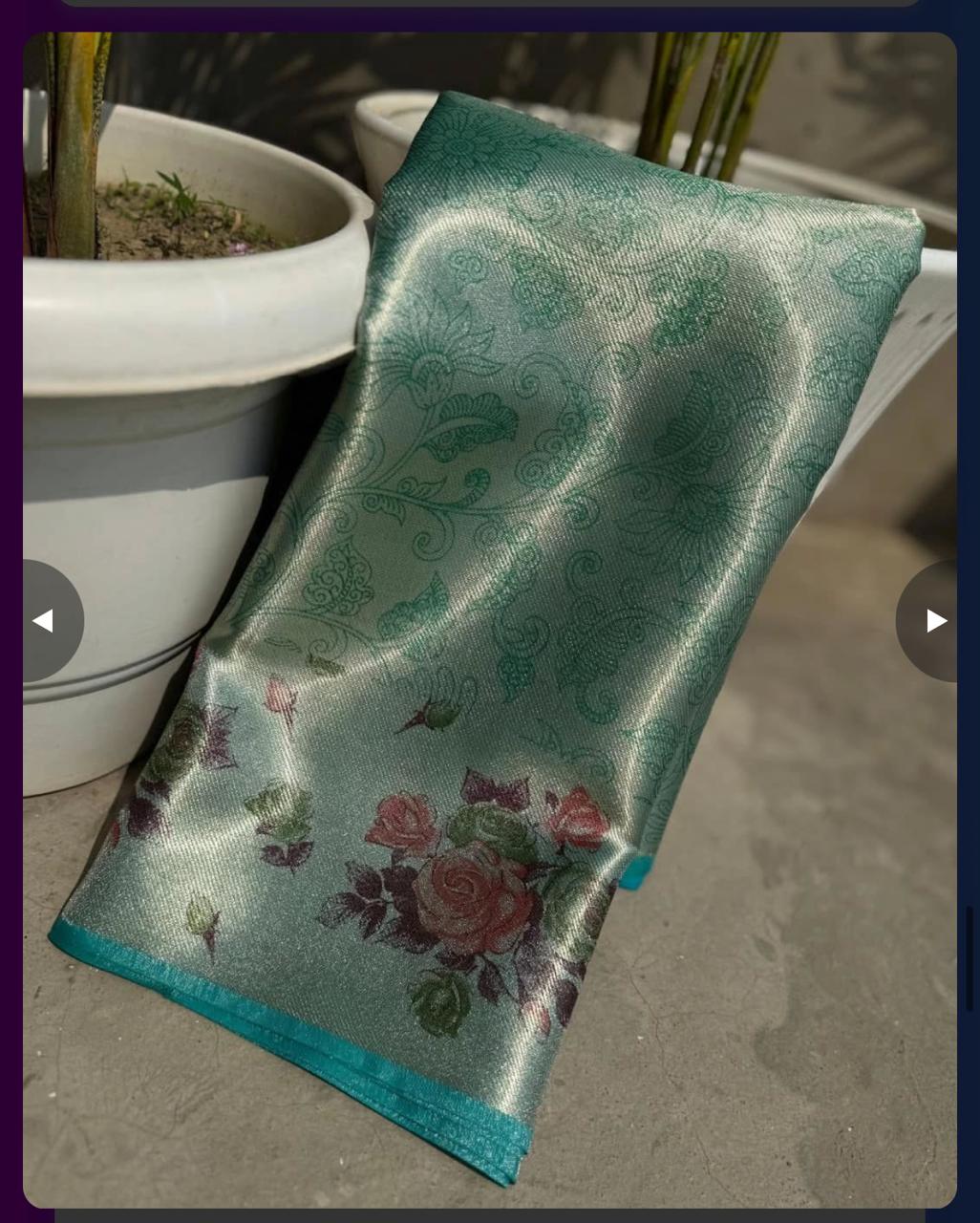 Print Tissue Silk Saree TS122