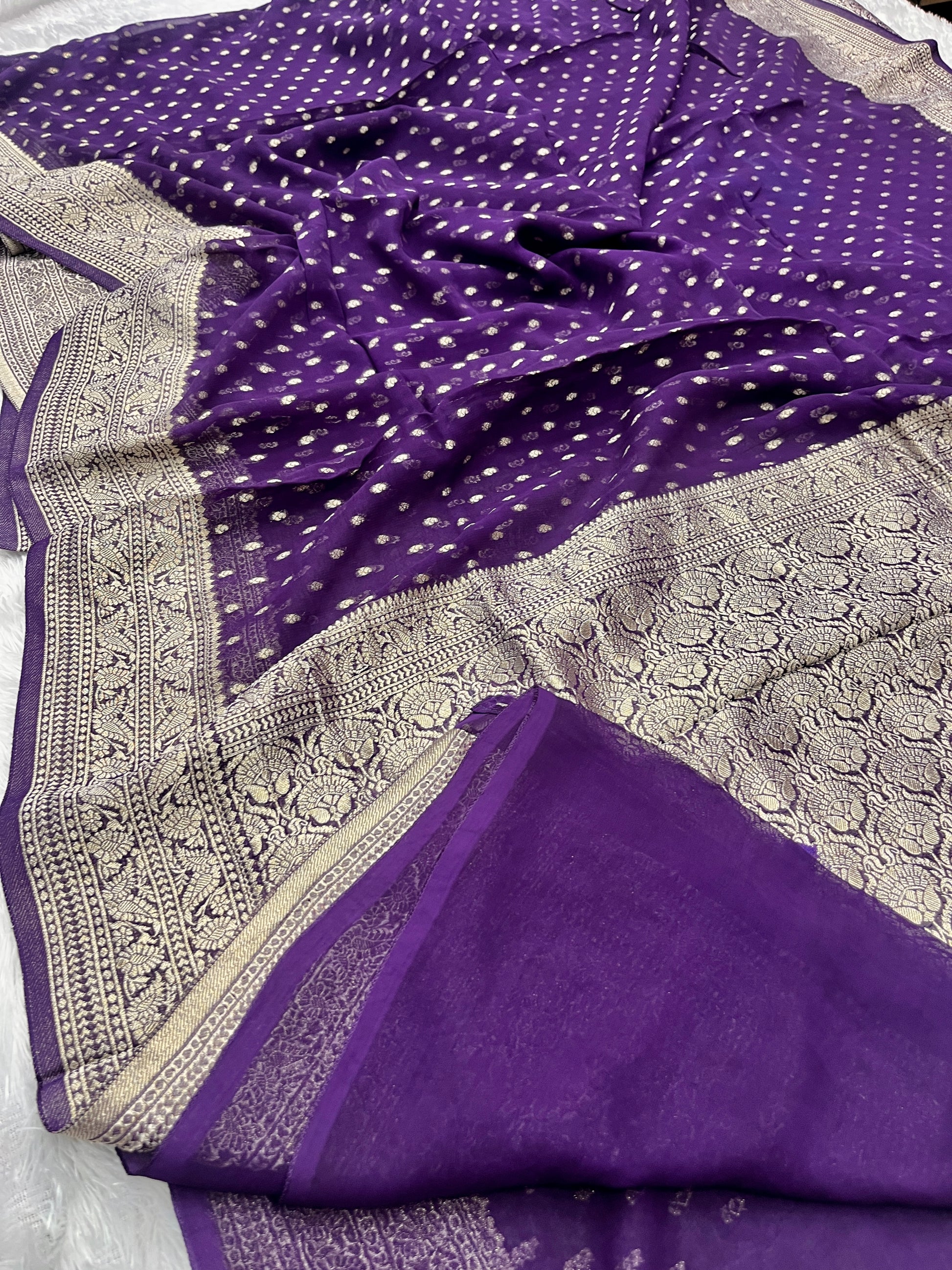 Banarsi Pure Natural Georgette Traditional chunni Design VSG03