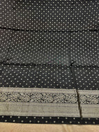 ✨ Banarasi Jacquard Gap Buti HO Silk 3-Piece Unstitched Dress Material MSS22