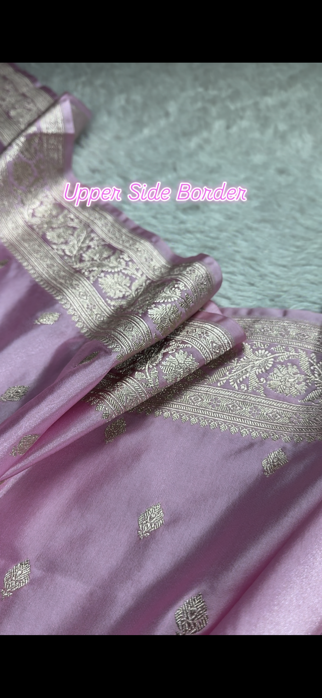 Pink Banarasi Mashru Silk Saree with Buti Woven Pattern MKS164