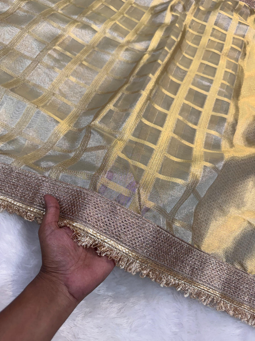 Maharani Tissue silk banarsi Patch Work Saree TSN01