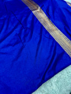 Banarasi Dupion Silk Saree with Embossed Antique Zari Weaving & Rich Antique Zari Pallu | STF57