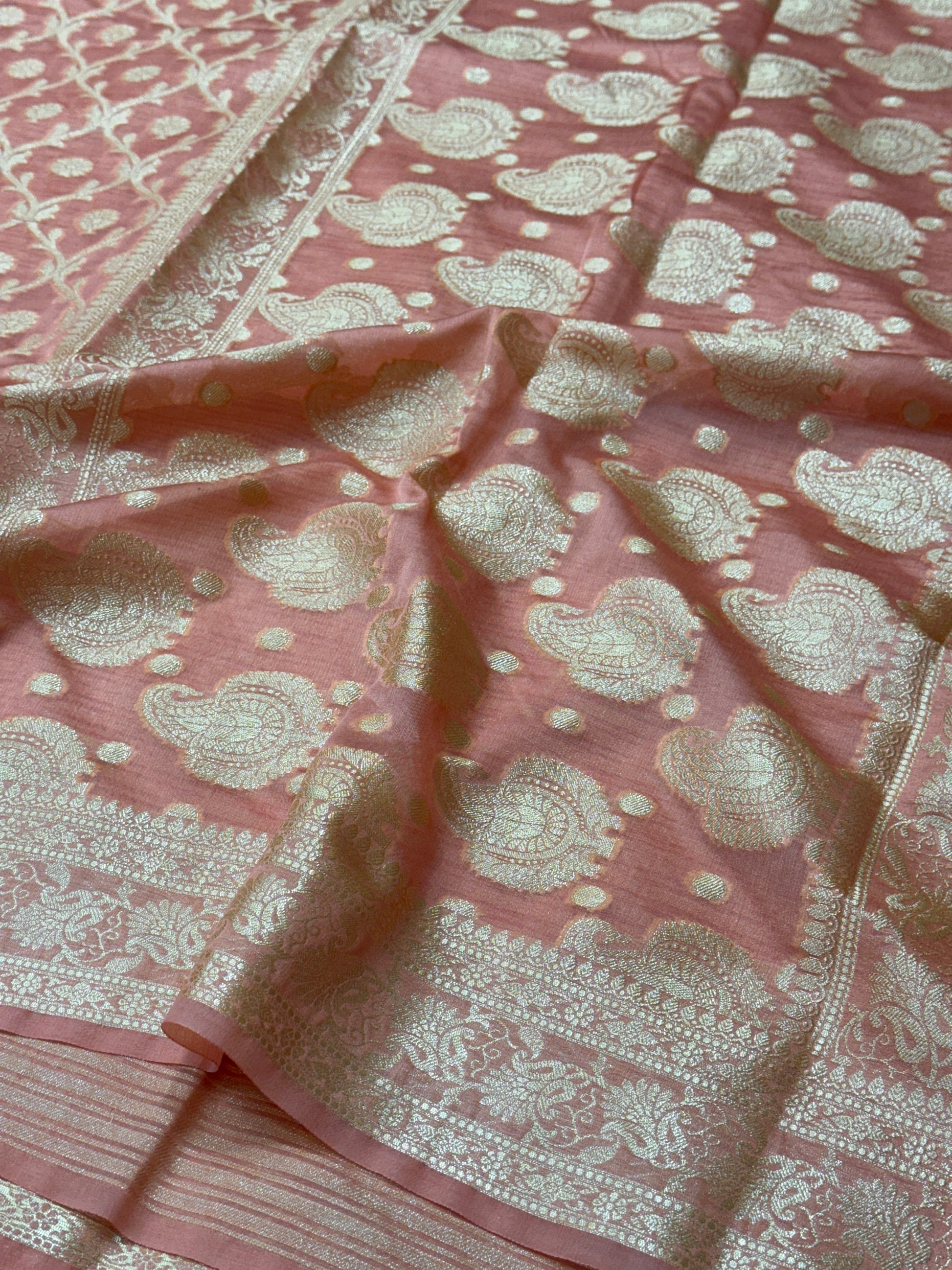 Semi Georgette Silk Saree Sm111
