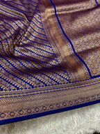 Banarasi Dupion Silk Saree with Embossed Antique Zari Weaving & Rich Antique Zari Pallu | STF57
