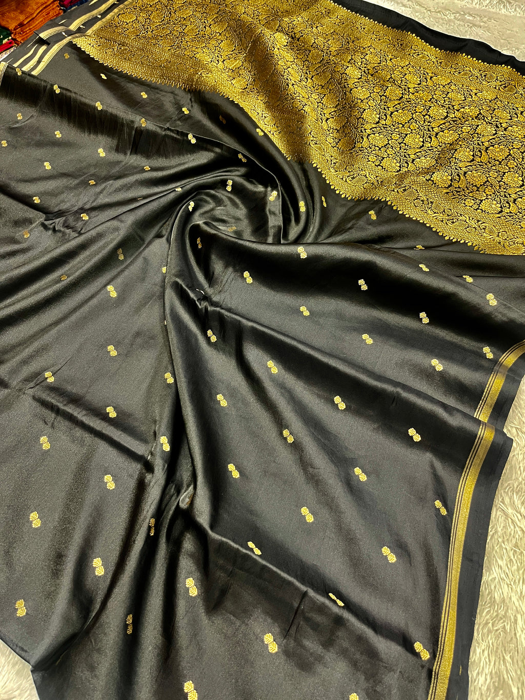 Fancy Tussar Silk Woven Buti Design Saree TS051