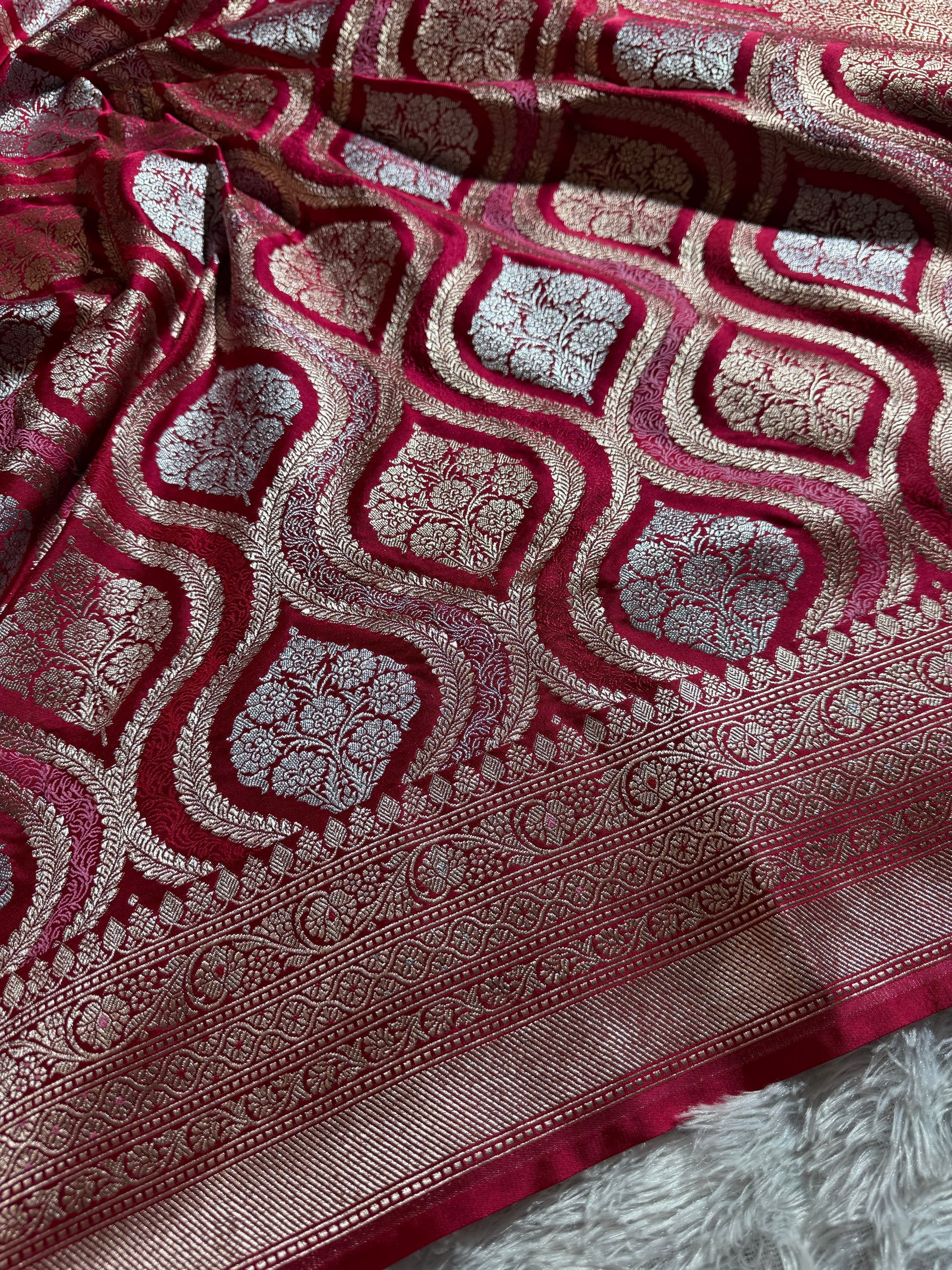 Meenakari Mashru kataan Silk Saree MKS075