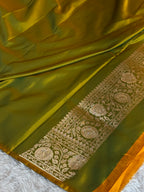 ✨ Multicolour Mashru Silk Saree with Rangkaat Alphi Woven Design MKS336