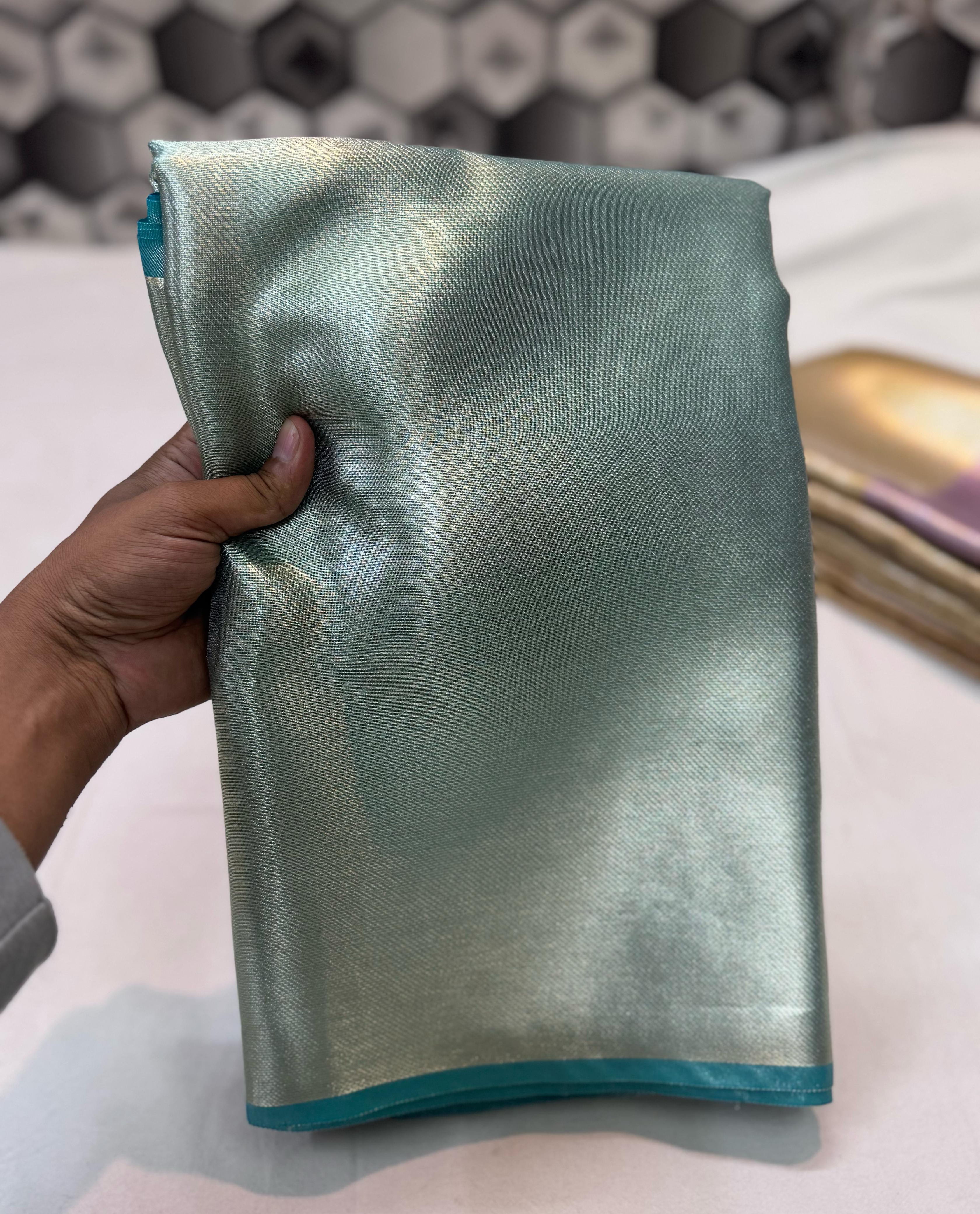 Contrast Kanchi Tissue Silk Saree TS124