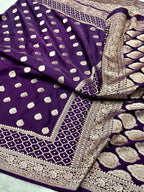 Mashru kataan Silk Zari Viewed Saree Ms18