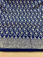 ✨ Banarasi Jacquard Gap Buti HO Silk 3-Piece Unstitched Dress Material MSS23