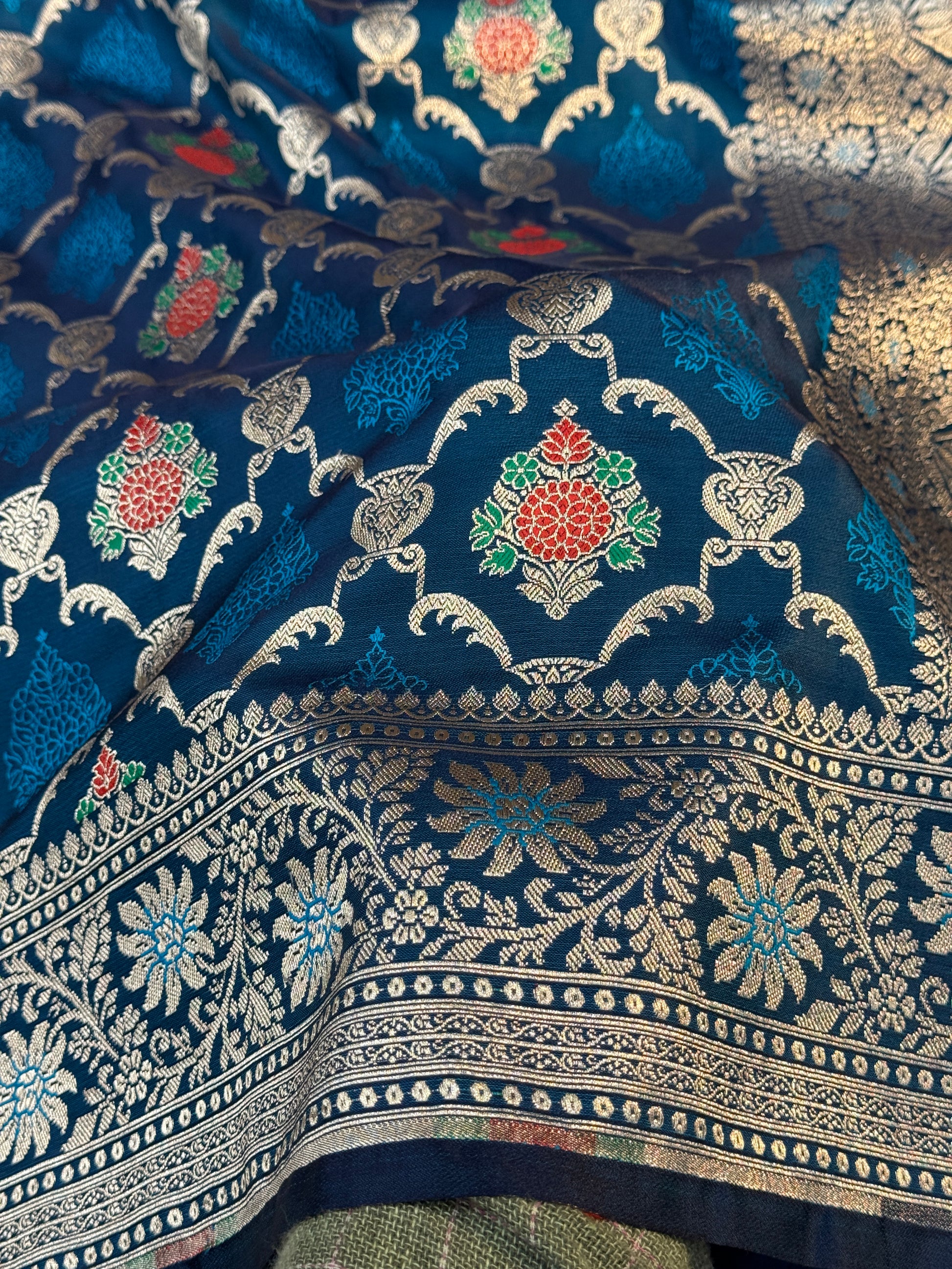 Mashru Kataan Meena Zari Design Ms11
