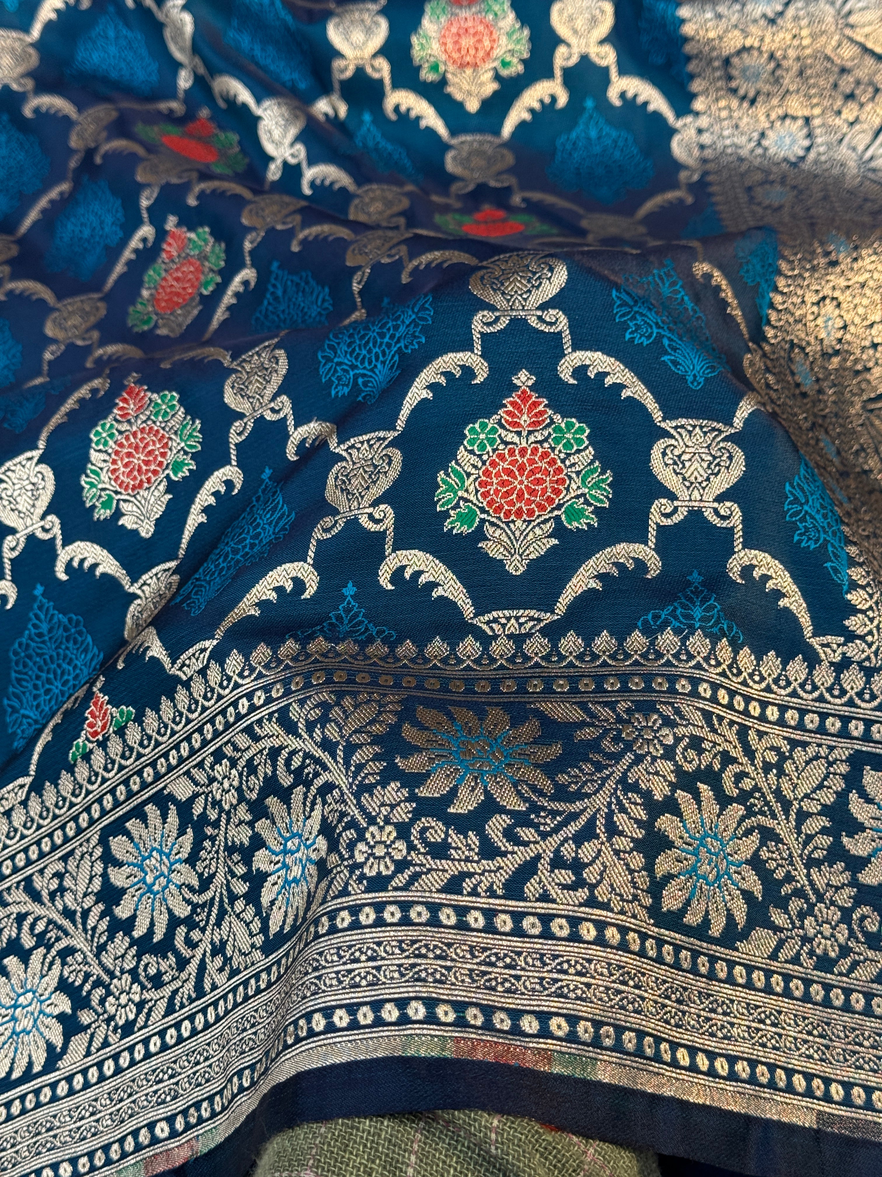 Mashru Kataan Meena Zari Design Ms11