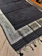 ✨ Banarasi Jacquard Gap Buti HO Silk 3-Piece Unstitched Dress Material MSS24
