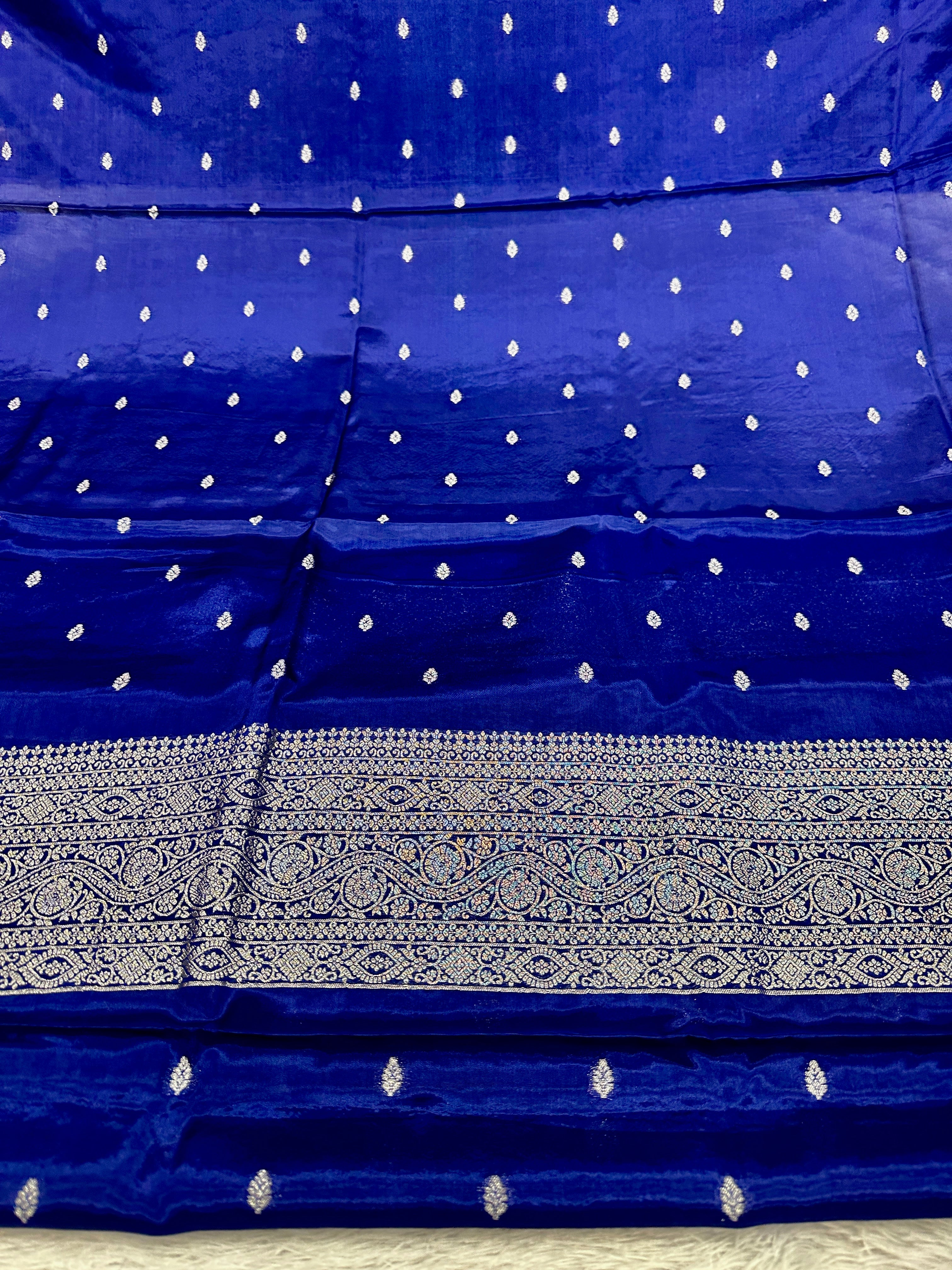 ✨ Banarasi Jacquard Gap Buti HO Silk 3-Piece Unstitched Dress Material MSS14