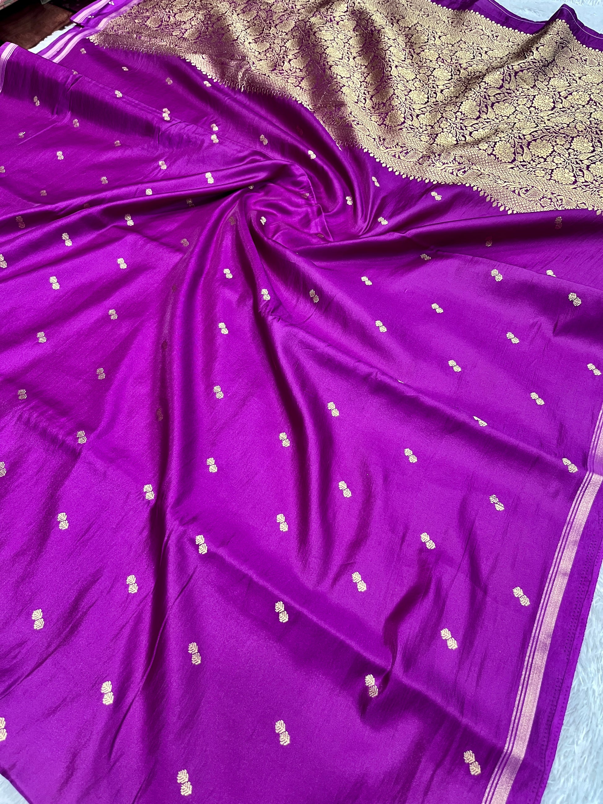 Fancy Tussar Silk Woven Buti Design Saree TS051