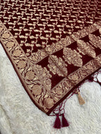 Banarasi Jacquard Zari Georgette Suit Dress – 3 Pc Set MSS22