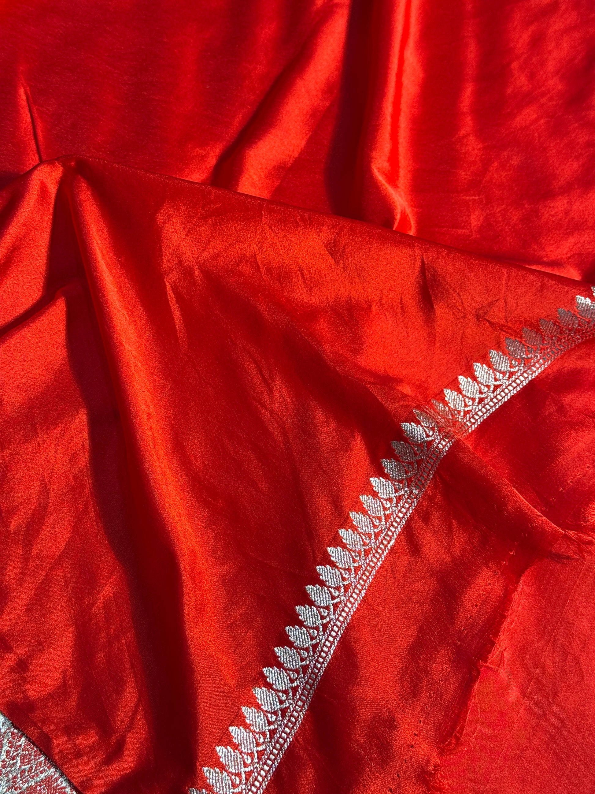 Mango Pattern Mashru kataan Silk Saree Ms21