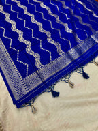 ✨ Banarasi Jacquard Gap Buti HO Silk 3-Piece Unstitched Dress Material MSS18