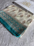 Mashru Kataan Silk Saree in Contrast Color MSK076