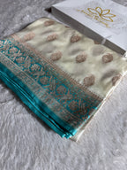 Mashru Kataan Silk Saree in Contrast Color MSK076