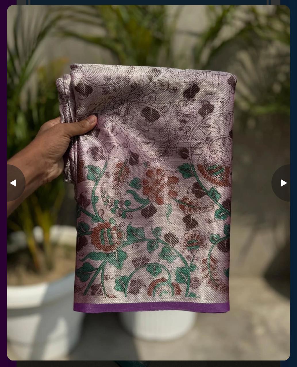 Print Tissue Silk Saree TS122