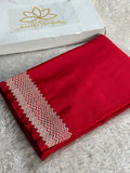 Reddish Pink Mashru Kataan Silk Banarasi Saree with Paithani Zari Pallu | MKS753