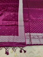 ✨ Banarasi Jacquard Gap Buti HO Silk 3-Piece Unstitched Dress Material MSS22