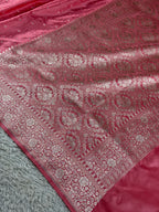 Mashru Kataan Silk Saree with Tanchoi Satin Zari Meenakari Weave & Rich Pallu – MKS508