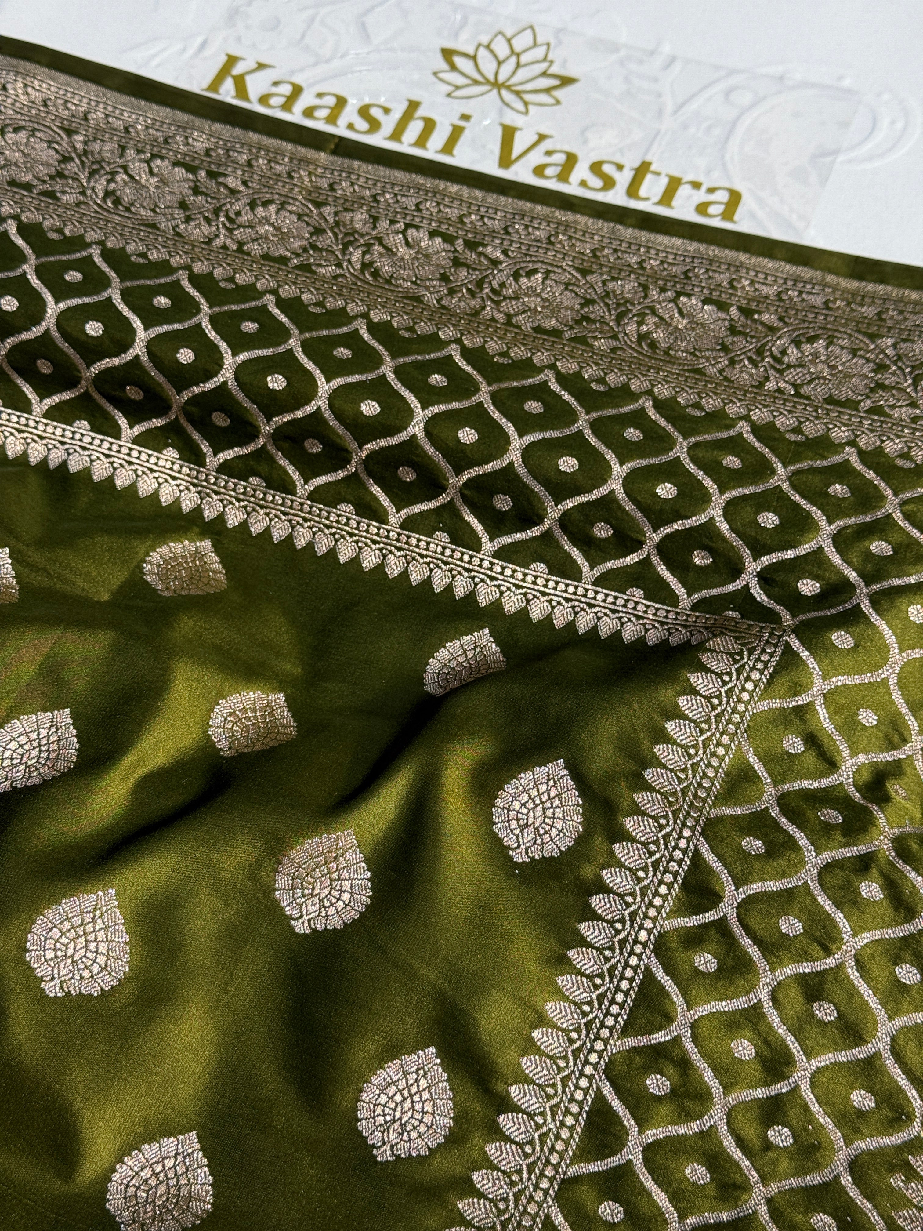 Mashru kataan Silk Zari Viewed Saree Ms18