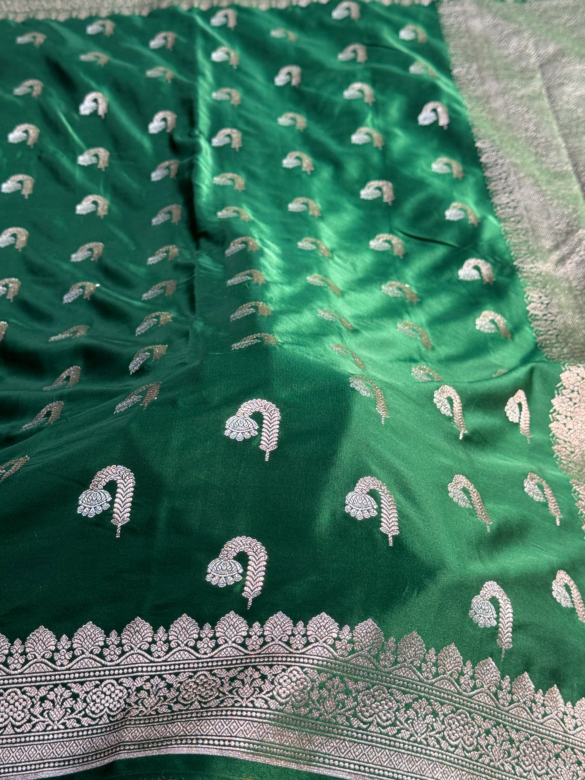 Fancy Mashru Kataan Silk Saree Ms19