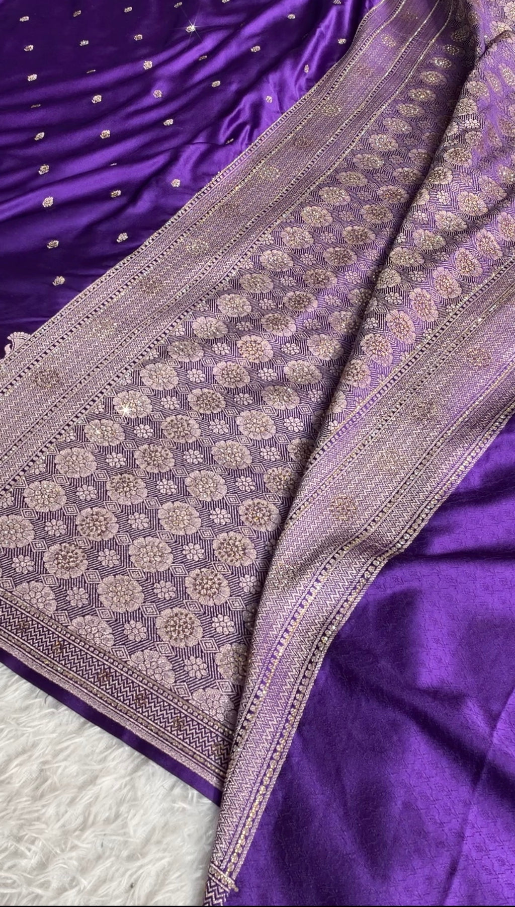 Mashru Kataan Silk Saree with Multicolour Tanchoi Weaving & Rich Zari Pallu | MKS869