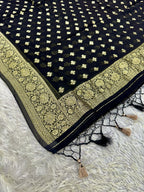 Banarasi Jacquard Zari Georgette Suit Dress – 3 Pc Set MSS25