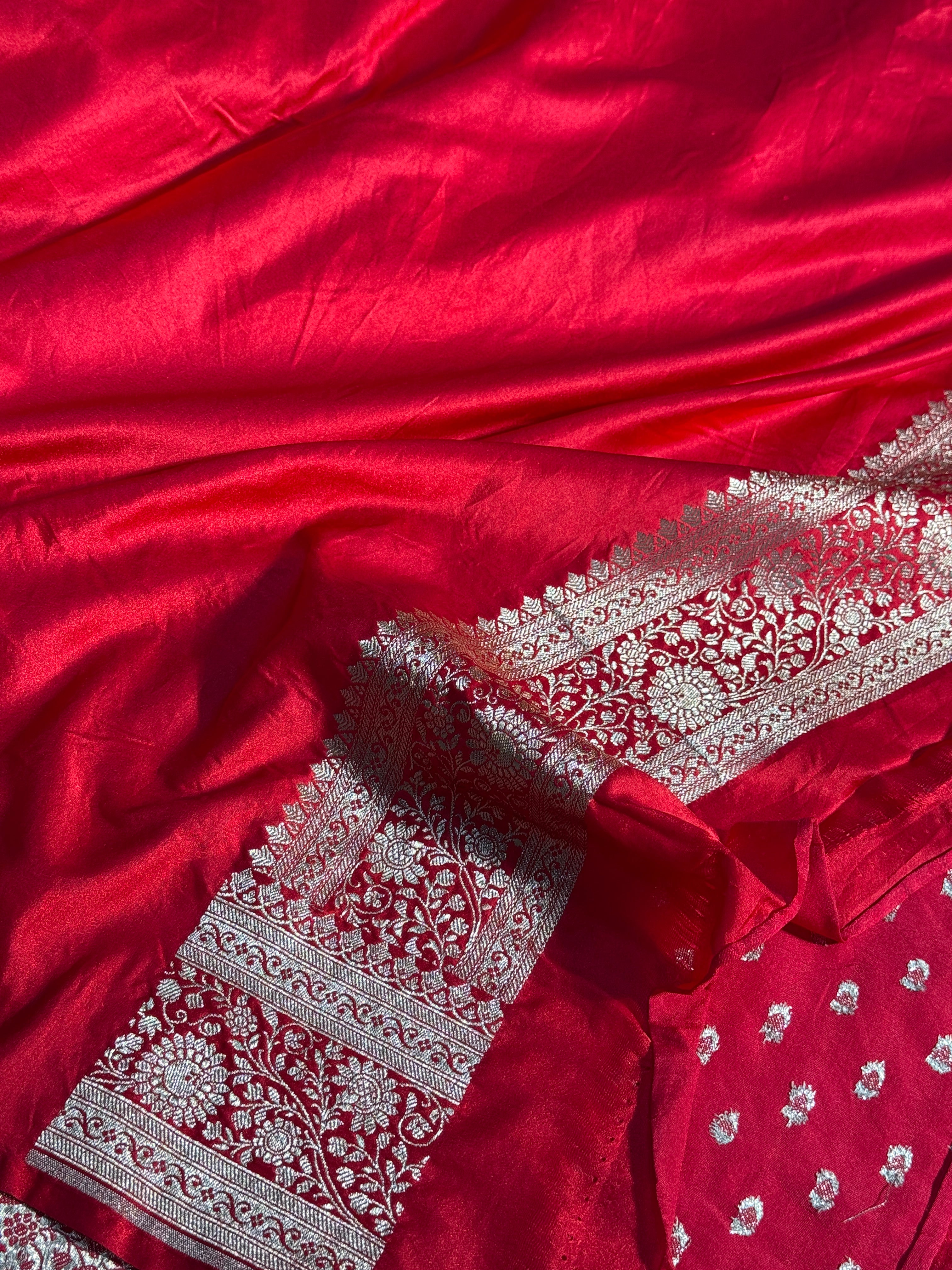Mashru Kataan Saree with Buti Design Ms15