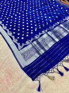 ✨ Banarasi Jacquard Gap Buti HO Silk 3-Piece Unstitched Dress Material MSS20
