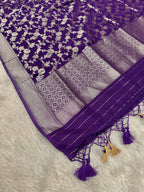 ✨ Banarasi Jacquard HO Silk 3-Piece Unstitched Dress Material MSS13