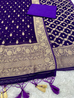 ✨ Banarasi Viscose Georgette Suit Set ✨VSS12