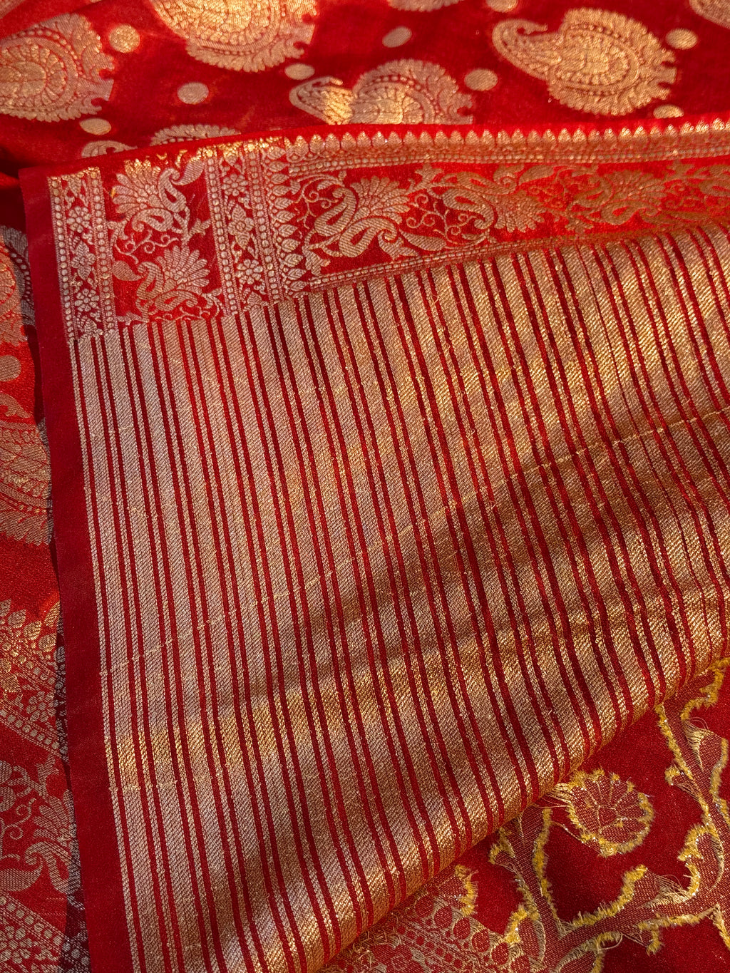 Semi Georgette Silk Saree Sm111