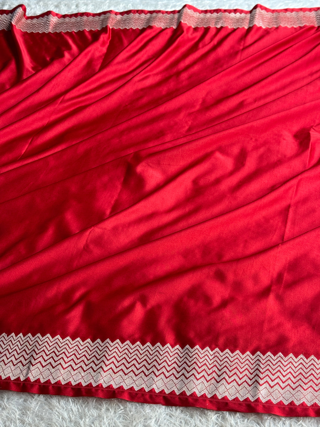 Reddish Pink Mashru Kataan Silk Banarasi Saree with Paithani Zari Pallu | MKS753