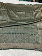 Bottle Green Banarasi Dupion Silk Saree with Embossed Antique Zari Weaving & Rich Antique Zari Pallu | STF98