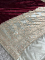 Wine & Beige Mashru Saatan Silk Saree with Chunri Buti & Rich Zari Pallu – MKS836