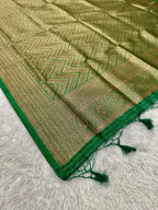 Banarasi Soft Silk 3 Piece Ladies Suit with Antique Zari Woven Work – MSS27