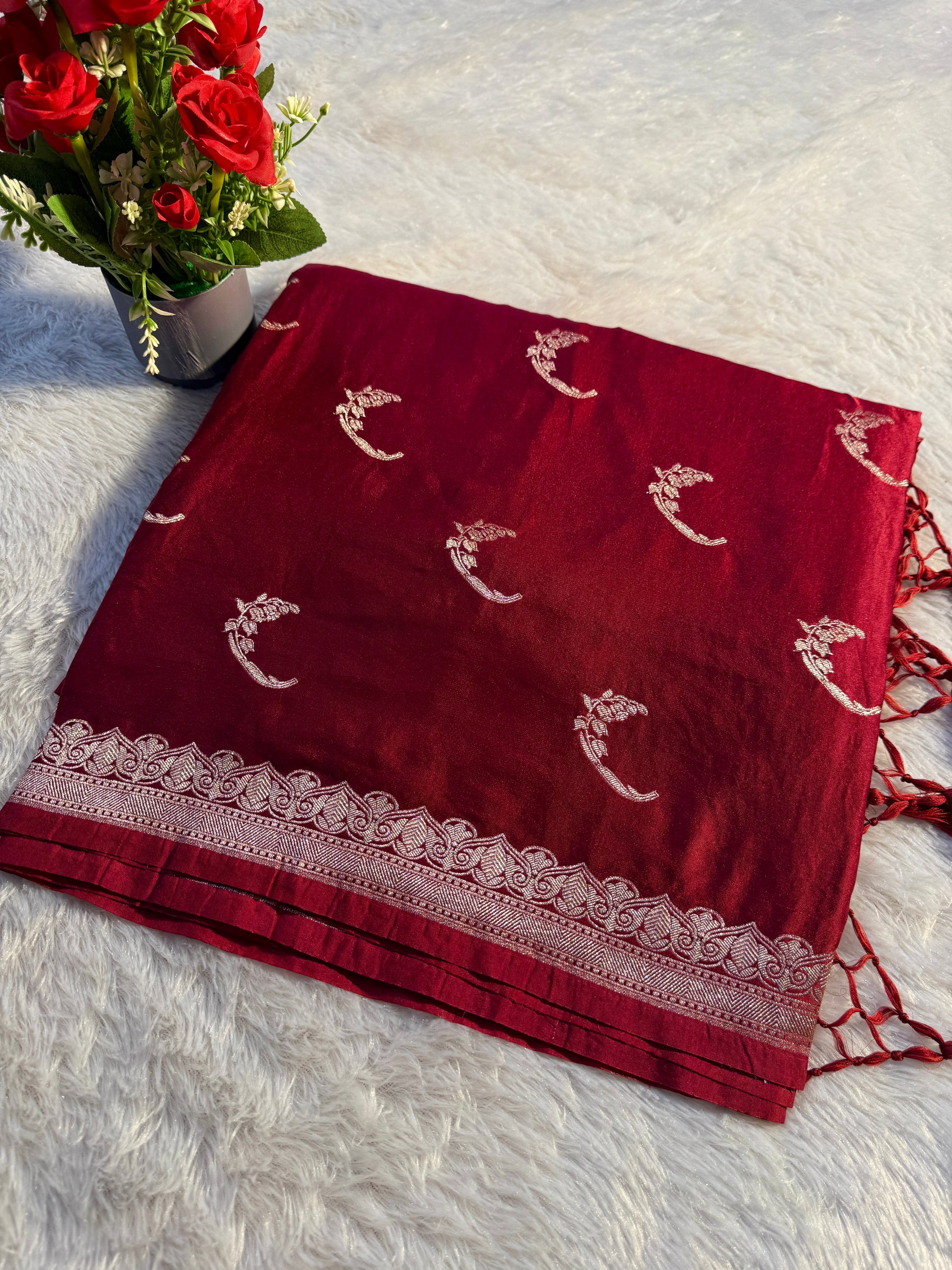 Mashru kataan Saree Ms101