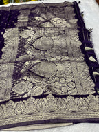 Banarsi Pure Natural Georgette Traditional Buta Design VSG04