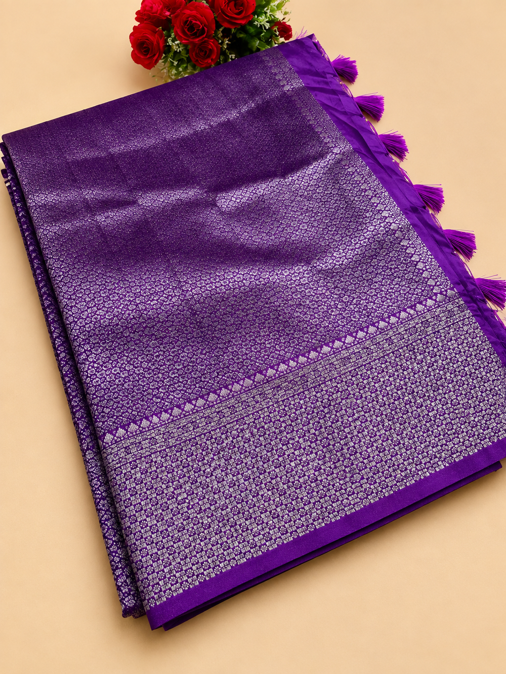 Magenta Soft Silk Saree with Rich Zari Woven Pallu | SS251