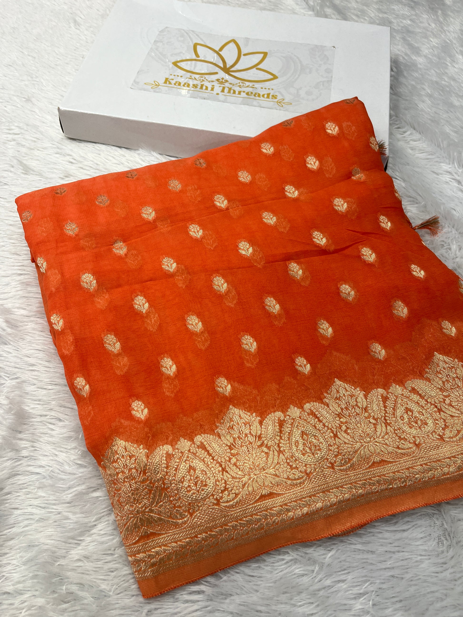 Banarsi Pure Natural Georgette Traditional Buta Design VSG04