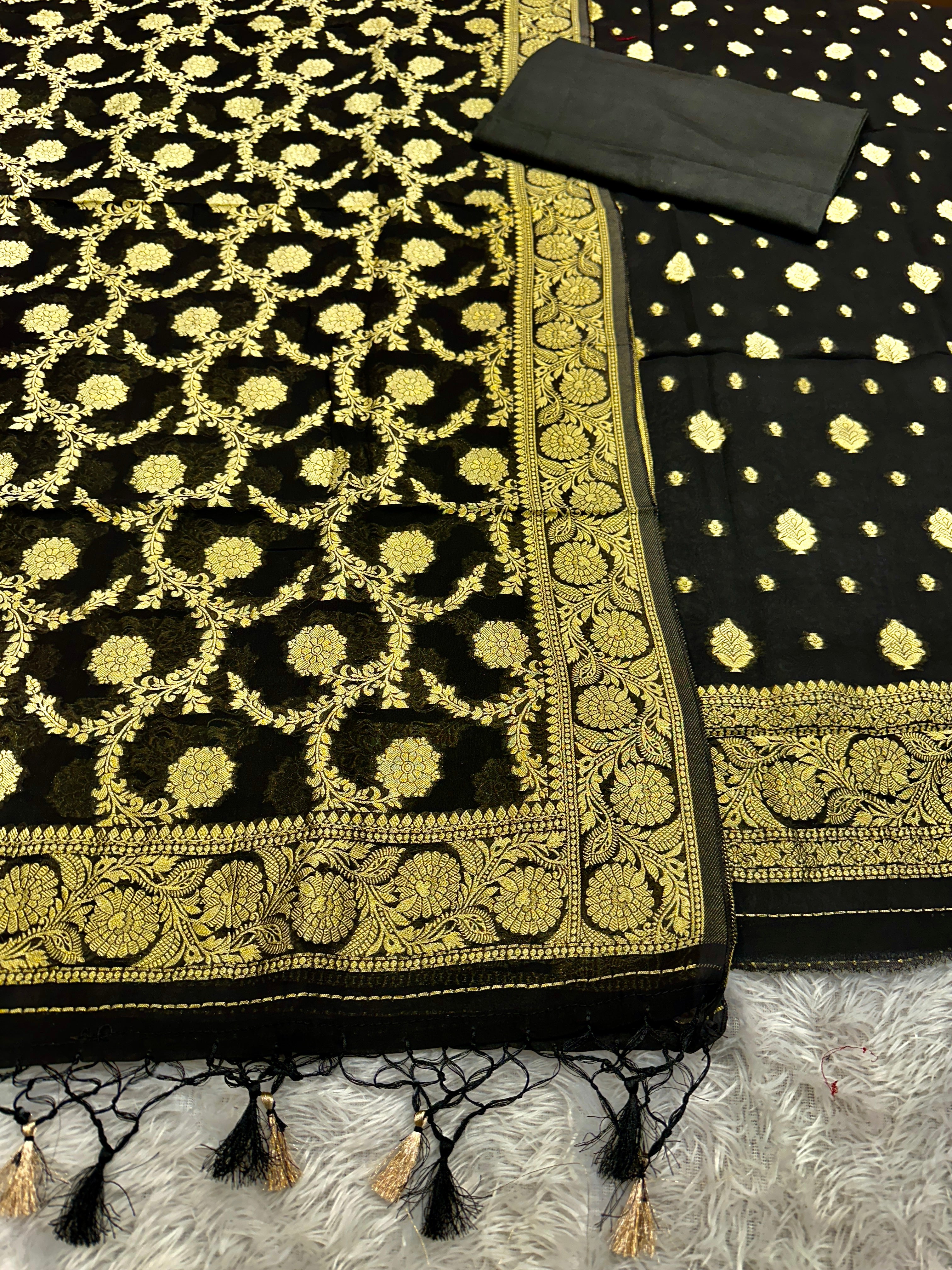 ✨ Banarasi Viscose Georgette Suit Set ✨VSS11